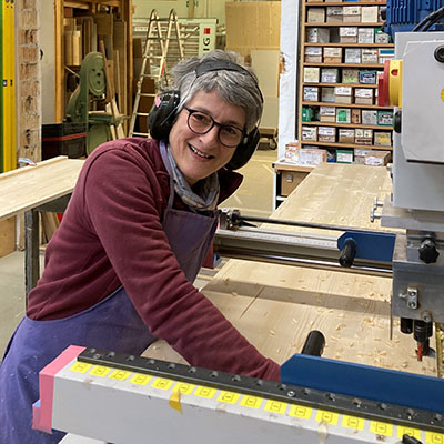 Holzhandwerk mit Marina Nowitzki